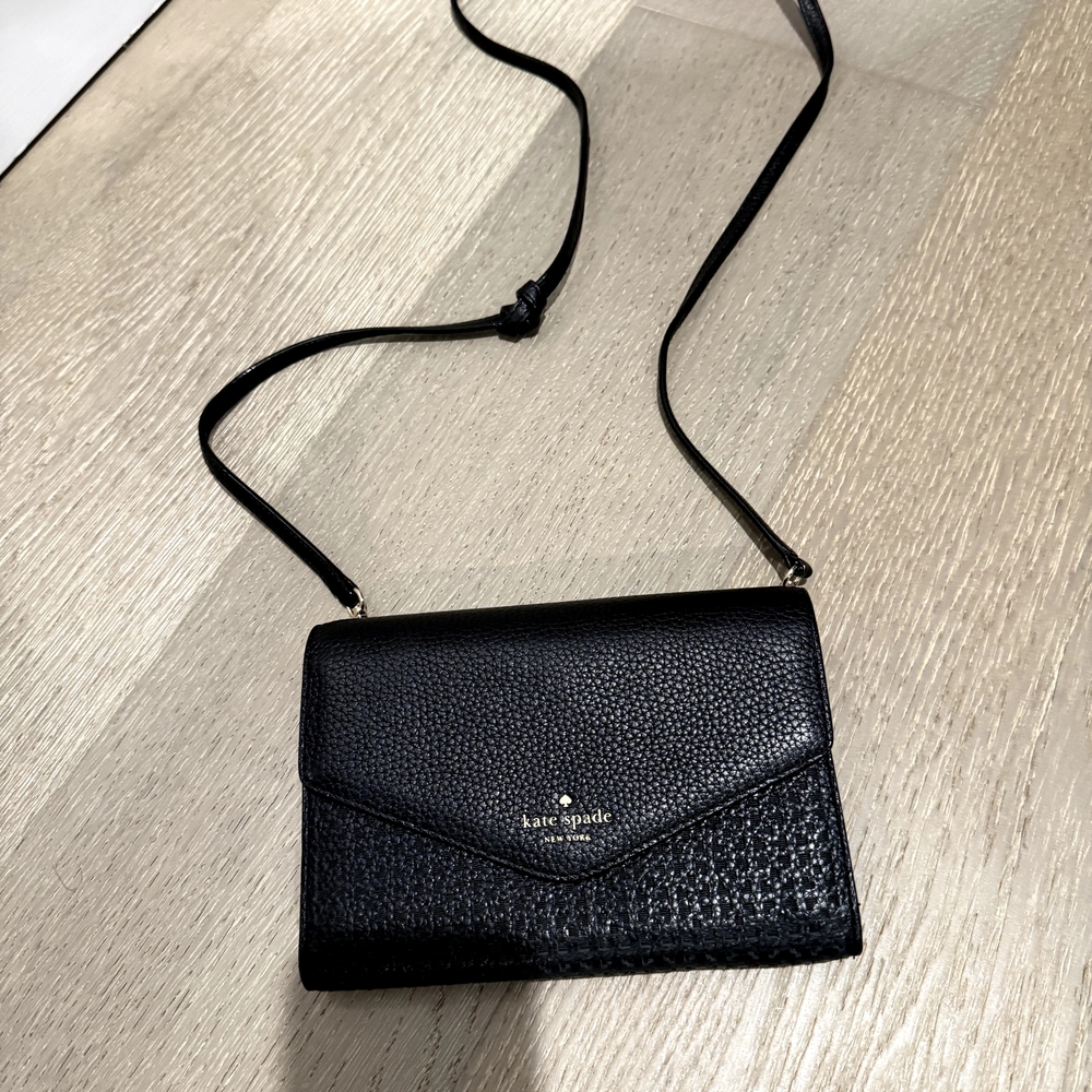 Kate Spade Black Crossbody Wallet Purse